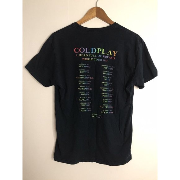 Coldplay A Head Full Of Dreams World Tour 2017 Shirt Size M - Picture 5 of 6